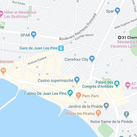 Centre Juan Les Pins 1 Bedroom With Ac, Swimming Pool And Parking Екстериор снимка