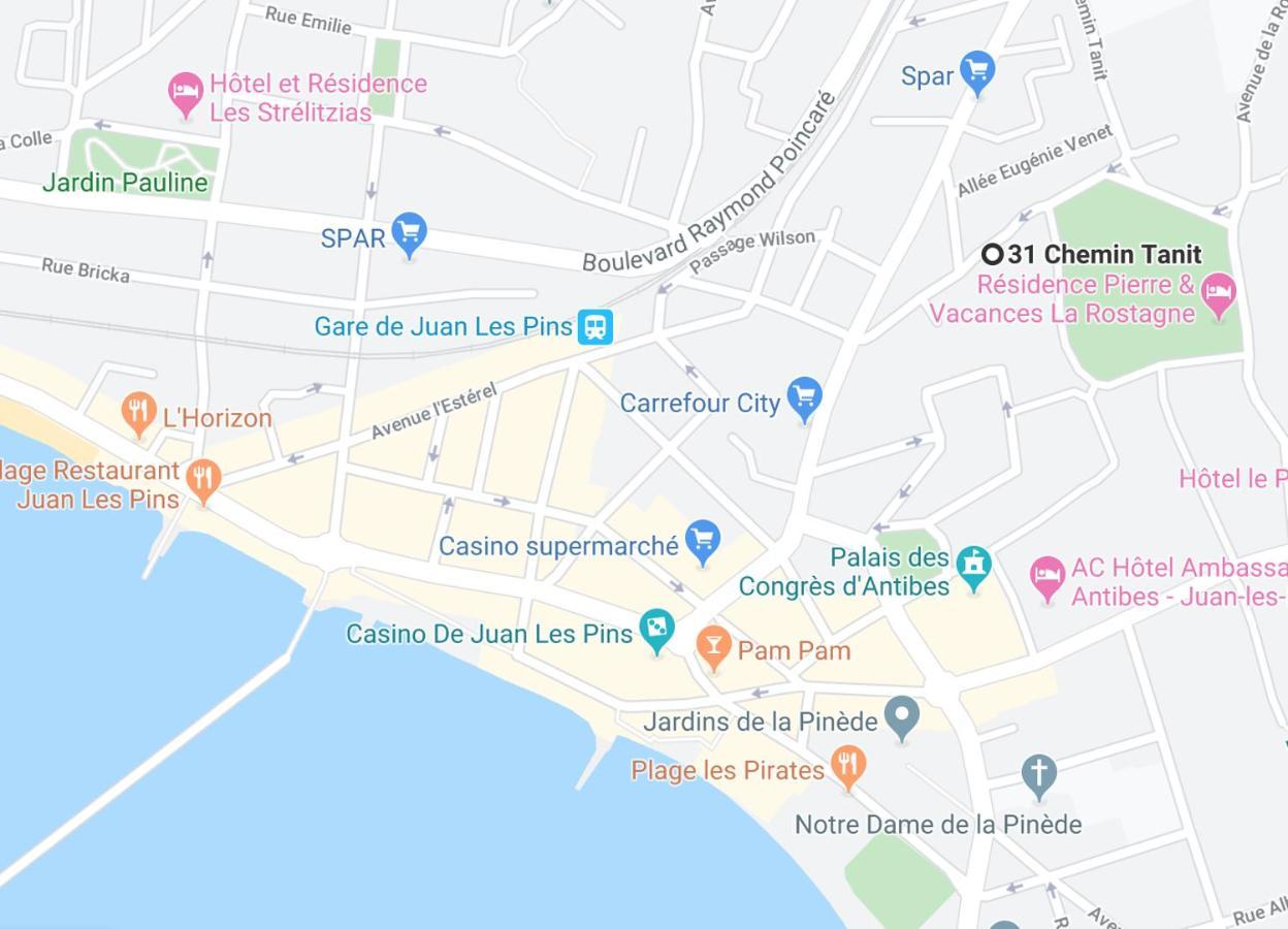 Centre Juan Les Pins 1 Bedroom With Ac, Swimming Pool And Parking Екстериор снимка